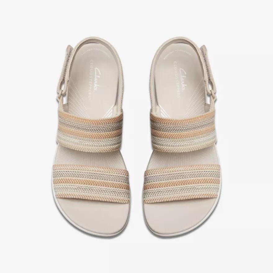 Damen-Keilabsatzsandalen „Arla Stroll“ in Beige aus der Cloudsteppers™-Kollektion Damen-Keilabsatzsandalen „Arla Stroll“ in Beige aus der Cloudsteppers™-Kollektion