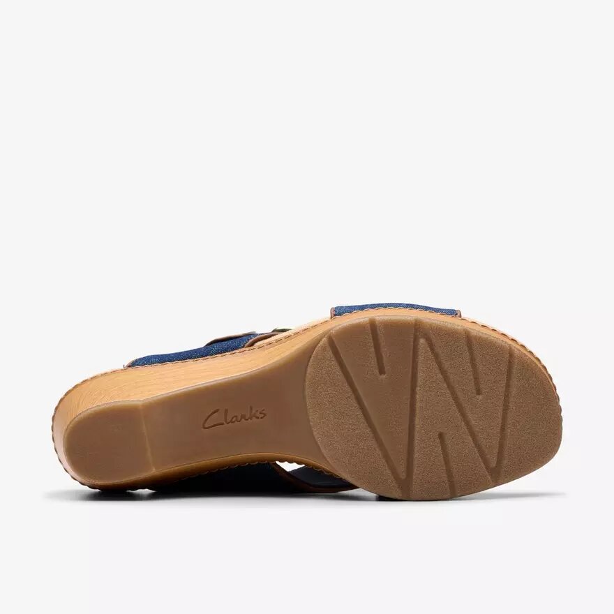 Damen-Keilabsatzsandalen „Seannah Nora“ in Dark Denim Damen-Keilabsatzsandalen „Seannah Nora“ in Dark Denim