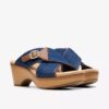 Damen-Keilabsatzsandalen „Seannah Nora“ in Dark Denim Damen-Keilabsatzsandalen „Seannah Nora“ in Dark Denim