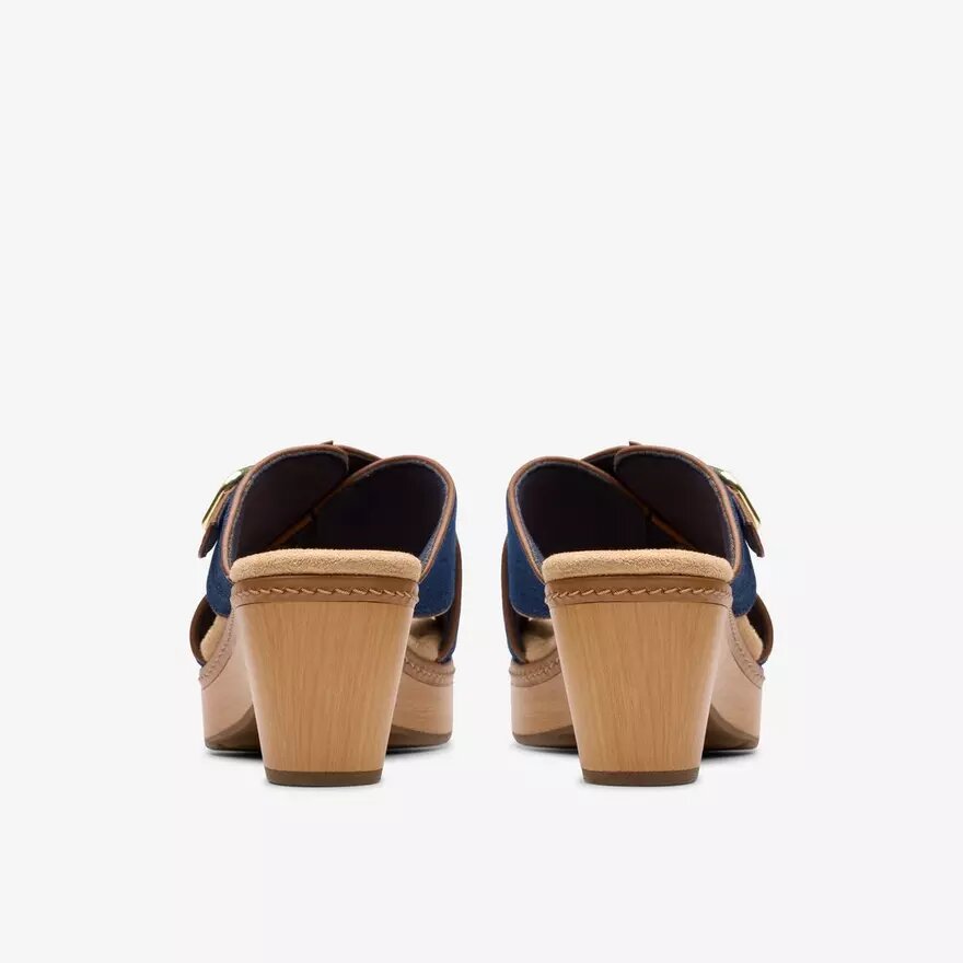 Damen-Keilabsatzsandalen „Seannah Nora“ in Dark Denim Damen-Keilabsatzsandalen „Seannah Nora“ in Dark Denim