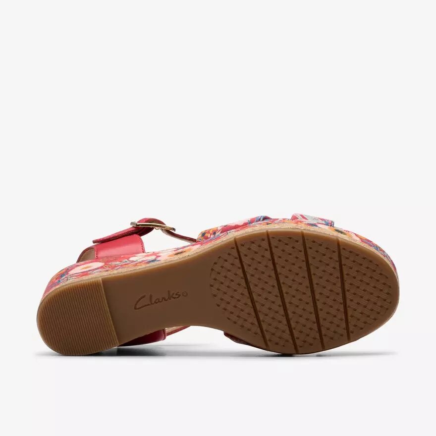 Damen-Keilabsatzschuhe „Chicly Floral“ mit rotem Print Damen-Keilabsatzschuhe „Chicly Floral“ mit rotem Print