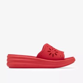 Damen-Keilabsatzschuhe „Drift Floral“ in Poppy Red