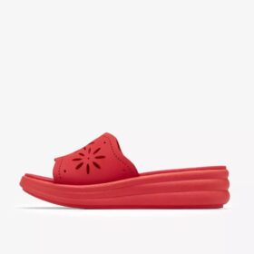 Damen-Keilabsatzschuhe „Drift Floral“ in Poppy Red