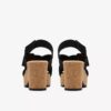 Damen-Keilabsatzschuhe „Nerisa West“ aus schwarzem Nubukleder