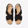 Damen-Keilabsatzschuhe „Nerisa West“ aus schwarzem Nubukleder