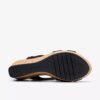 Damen-Keilabsatzschuhe „Rose Style“ aus schwarzem Nubukleder Damen-Keilabsatzschuhe „Rose Style“ aus schwarzem Nubukleder