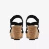 Damen-Keilabsatzschuhe „Rose Style“ aus schwarzem Nubukleder Damen-Keilabsatzschuhe „Rose Style“ aus schwarzem Nubukleder