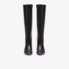 Damen-Kniehohe Stiefel „Edina Tall“ aus schwarzem Leder, US Damen-Kniehohe Stiefel „Edina Tall“ aus schwarzem Leder, US