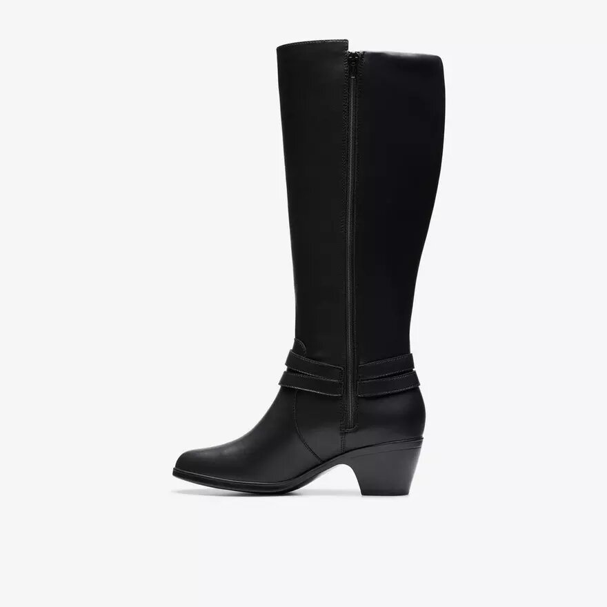 Damen-Kniehohe Stiefel „Emily 2 Dream“ aus schwarzem Leder Damen-Kniehohe Stiefel „Emily 2 Dream“ aus schwarzem Leder