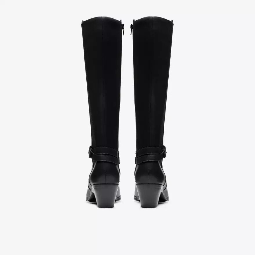Damen-Kniehohe Stiefel „Emily 2 Dream“ aus schwarzem Leder Damen-Kniehohe Stiefel „Emily 2 Dream“ aus schwarzem Leder