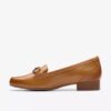 Damen-Loafer „Juliet Echo“ aus hellbraunem Leder