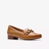 Damen-Loafer „Juliet Echo“ aus hellbraunem Leder