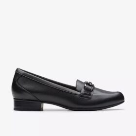 Damen-Loafer „Juliet Echo“ aus schwarzem Leder