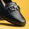 Damen-Loafer „Juliet Echo“ aus schwarzem Leder Damen-Loafer „Juliet Echo“ aus schwarzem Leder