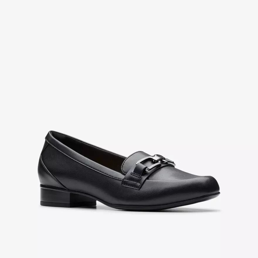Damen-Loafer „Juliet Echo“ aus schwarzem Leder Damen-Loafer „Juliet Echo“ aus schwarzem Leder