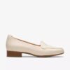 Damen-Loafer „Krystine Lily“ aus cremefarbenem Leder Damen-Loafer „Krystine Lily“ aus cremefarbenem Leder