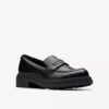 Damen-Loafer „Orinoco3 Edge“ aus schwarzem Leder – US