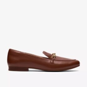 Damen-Loafer „Tamna Iris“ aus hellbraunem Leder