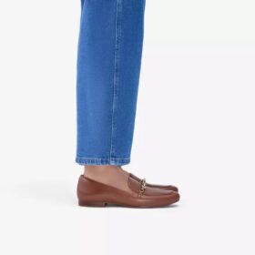 Damen-Loafer „Tamna Iris“ aus hellbraunem Leder