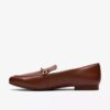 Damen-Loafer „Tamna Iris“ aus hellbraunem Leder