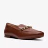 Damen-Loafer „Tamna Iris“ aus hellbraunem Leder