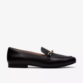 Damen-Loafer „Tamna Iris“ aus schwarzem Leder