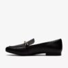 Damen-Loafer „Tamna Iris“ aus schwarzem Leder