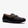 Damen-Loafer „Tamna Iris“ aus schwarzem Leder