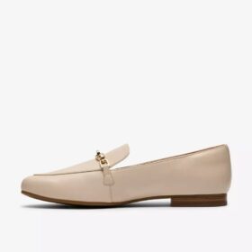 Damen-Loafer „Tamna Iris“ aus weißem Leder