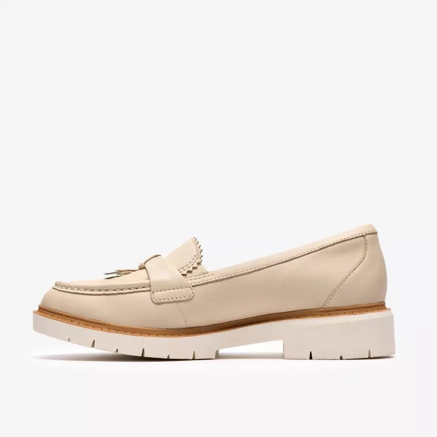 Damen-Loafer „Westlynn Bella“ aus cremefarbenem Leder Damen-Loafer „Westlynn Bella“ aus cremefarbenem Leder