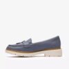 Damen-Loafer „Westlynn Bella“ aus denimblauem Leder Damen-Loafer „Westlynn Bella“ aus denimblauem Leder