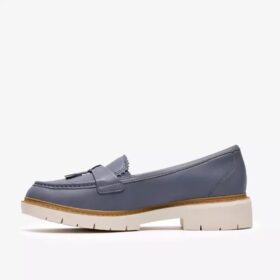 Damen-Loafer „Westlynn Bella“ aus denimblauem Leder