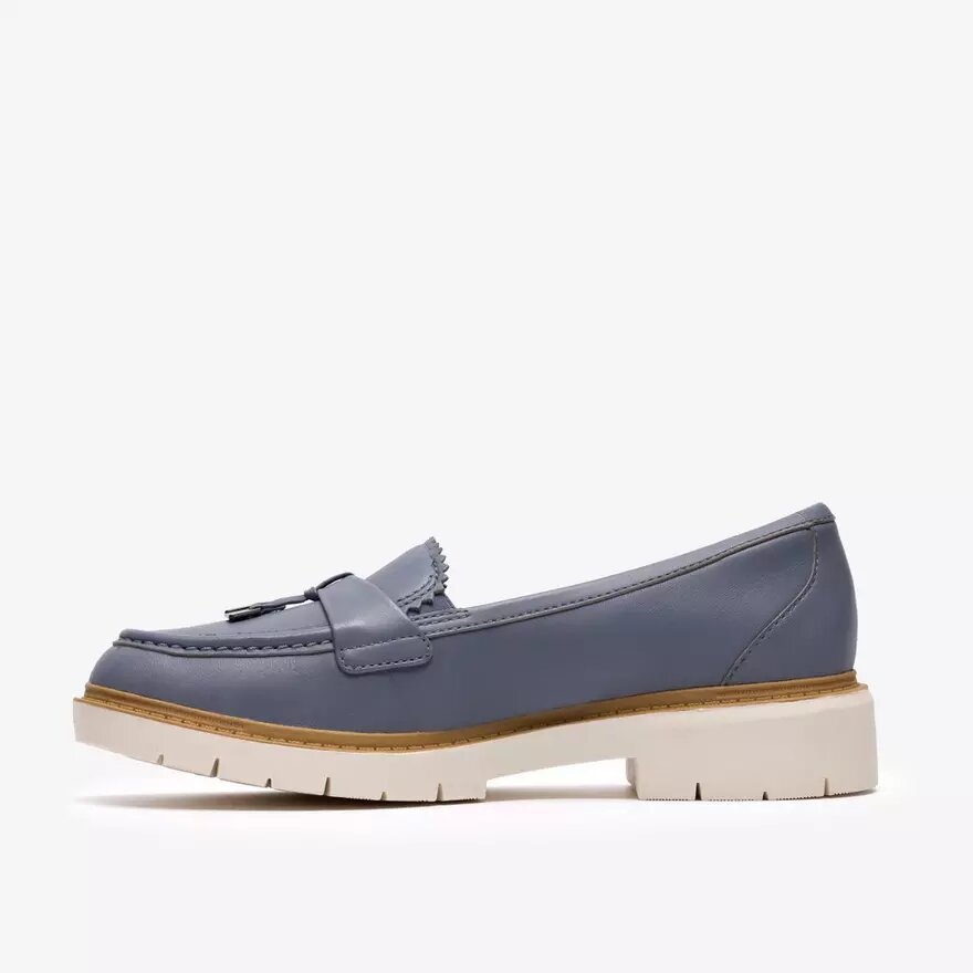 Damen-Loafer „Westlynn Bella“ aus denimblauem Leder Damen-Loafer „Westlynn Bella“ aus denimblauem Leder