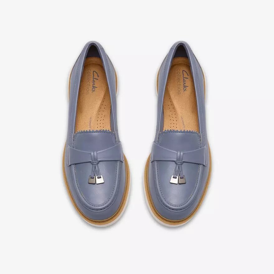 Damen-Loafer „Westlynn Bella“ aus denimblauem Leder Damen-Loafer „Westlynn Bella“ aus denimblauem Leder