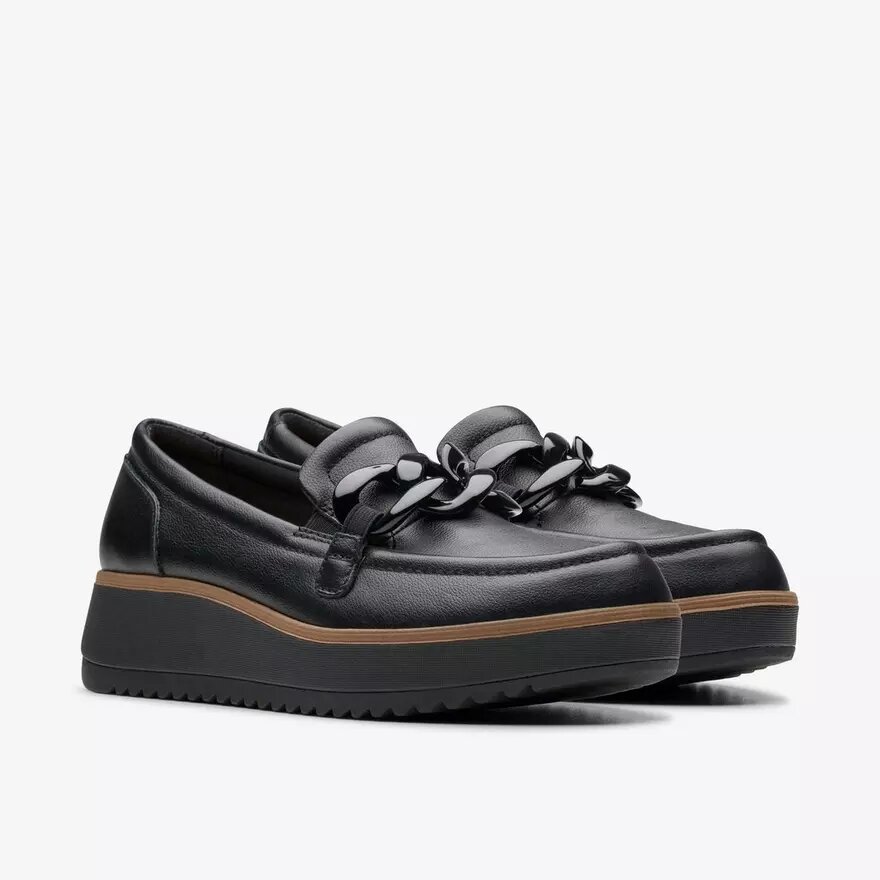 Damen-Loafer „Zylah May“ aus schwarzem Leder – US Damen-Loafer „Zylah May“ aus schwarzem Leder – US