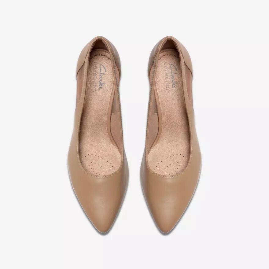 Damen-Pumps „Kepley Cora“ aus warmbeigem Leder Damen-Pumps „Kepley Cora“ aus warmbeigem Leder