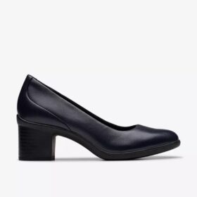 Damen-Pumps „Shaya Poppy“ aus marineblauem Leder