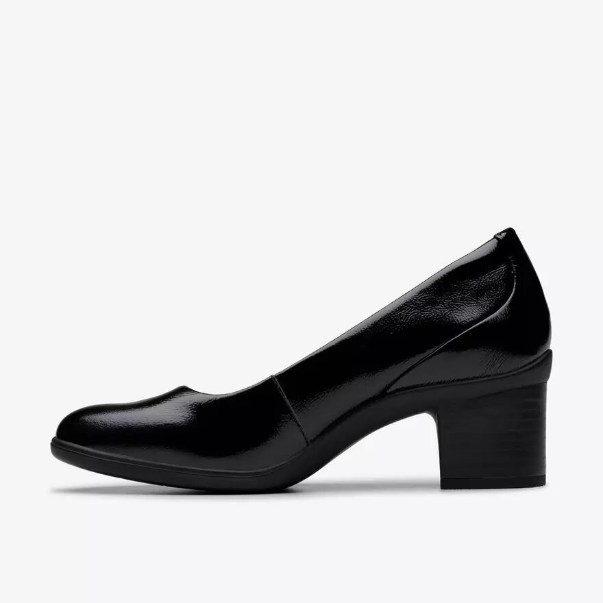 Damen-Pumps „Shaya Poppy“ aus schwarzem Lackleder Damen-Pumps „Shaya Poppy“ aus schwarzem Lackleder