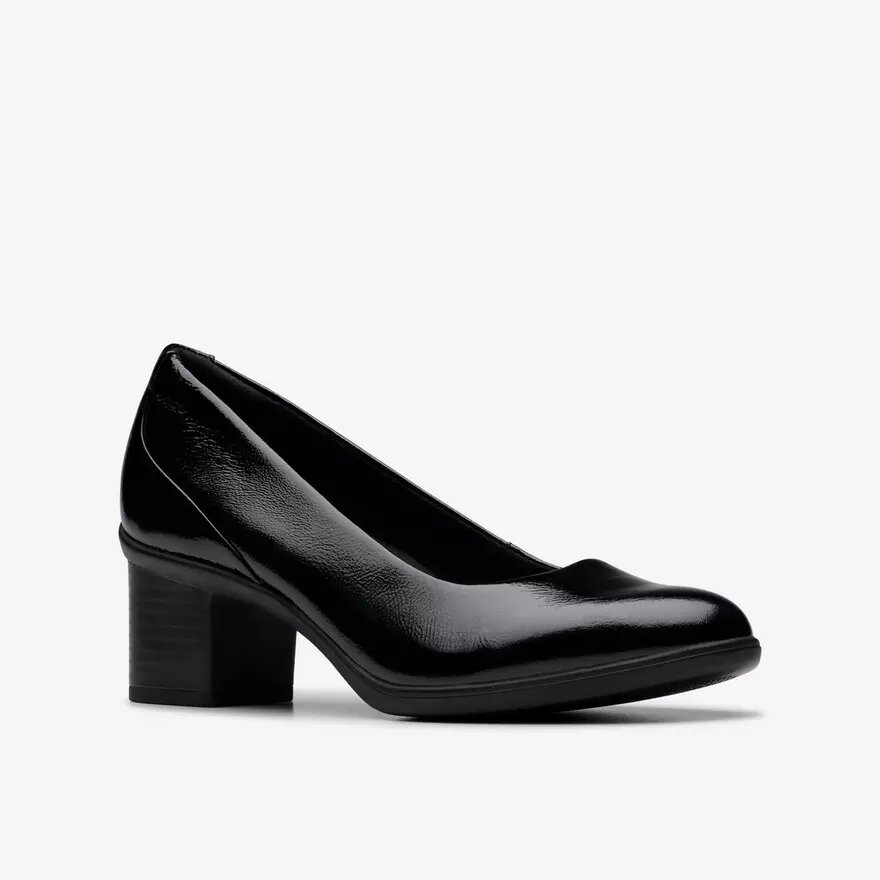 Damen-Pumps „Shaya Poppy“ aus schwarzem Lackleder Damen-Pumps „Shaya Poppy“ aus schwarzem Lackleder