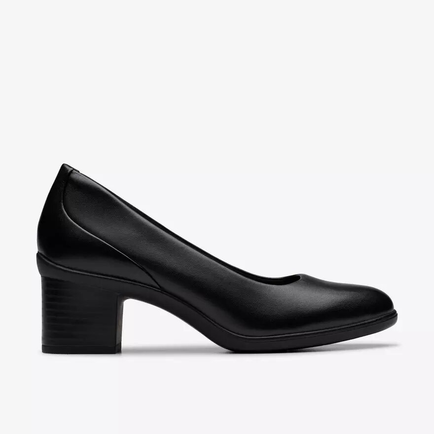 Damen-Pumps „Shaya Poppy“ aus schwarzem Leder Damen-Pumps „Shaya Poppy“ aus schwarzem Leder