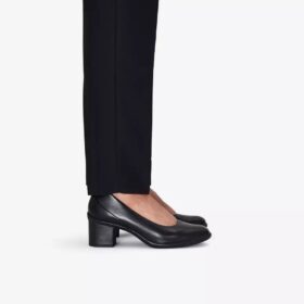 Damen-Pumps „Shaya Poppy“ aus schwarzem Leder