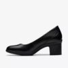 Damen-Pumps „Shaya Poppy“ aus schwarzem Leder Damen-Pumps „Shaya Poppy“ aus schwarzem Leder