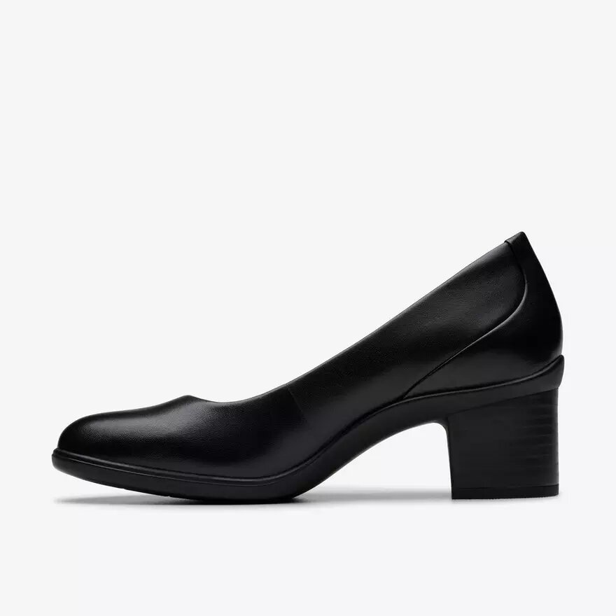 Damen-Pumps „Shaya Poppy“ aus schwarzem Leder Damen-Pumps „Shaya Poppy“ aus schwarzem Leder