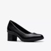 Damen-Pumps „Shaya Poppy“ aus schwarzem Leder Damen-Pumps „Shaya Poppy“ aus schwarzem Leder