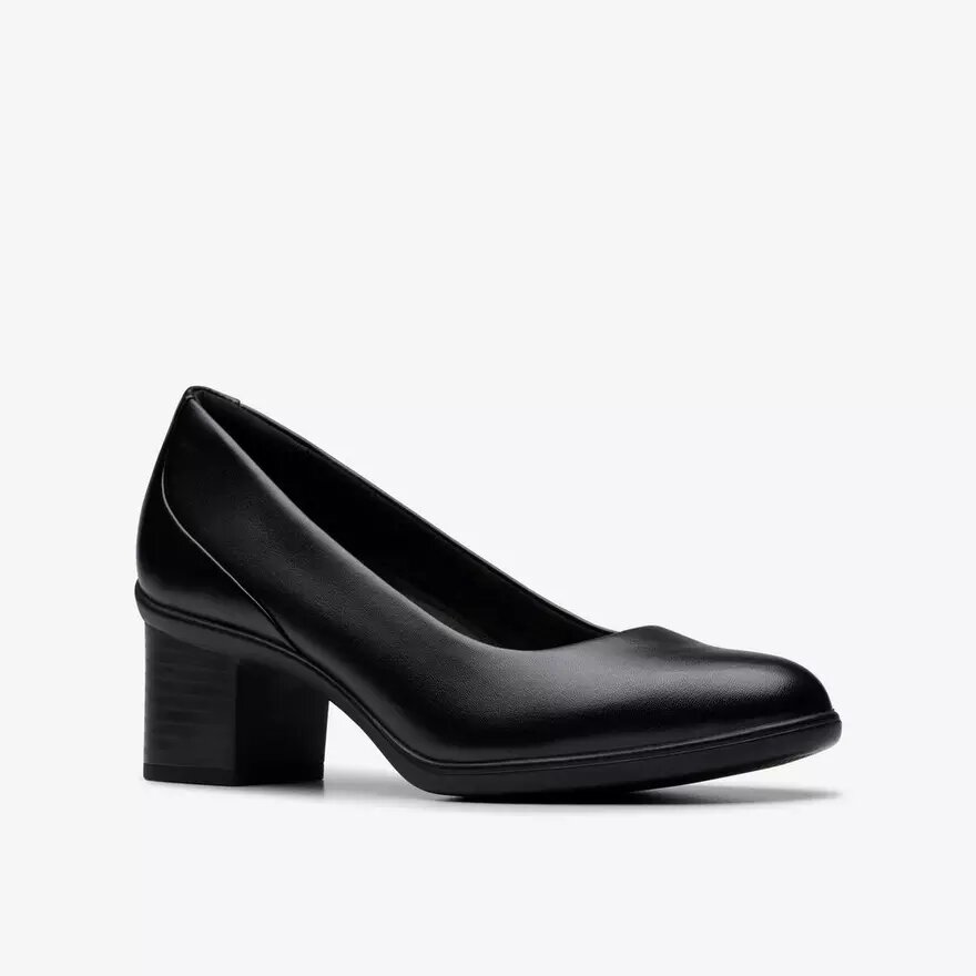 Damen-Pumps „Shaya Poppy“ aus schwarzem Leder Damen-Pumps „Shaya Poppy“ aus schwarzem Leder