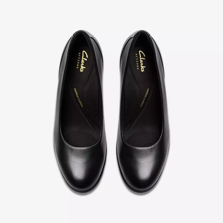 Damen-Pumps „Shaya Poppy“ aus schwarzem Leder Damen-Pumps „Shaya Poppy“ aus schwarzem Leder