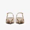 Damen-Pumps „Zarey Bow“ aus cremefarbenem Leder Damen-Pumps „Zarey Bow“ aus cremefarbenem Leder