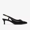 Damen-Pumps „Zarey Bow“ aus schwarzem Leder Damen-Pumps „Zarey Bow“ aus schwarzem Leder