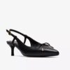 Damen-Pumps „Zarey Bow“ aus schwarzem Leder Damen-Pumps „Zarey Bow“ aus schwarzem Leder