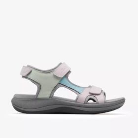 Damen-Riemchensandalen „Mira Bay“ in Grau/Grün